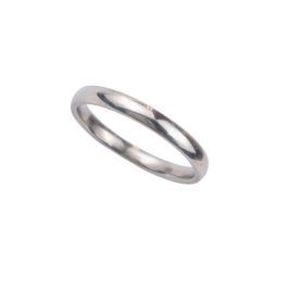 ANEL ALIANÇA AÇO INOX ANATÔMICA ABAULADA 3MM - Número 20/21