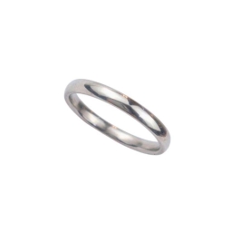 ANEL ALIANÇA AÇO INOX ANATÔMICA ABAULADA 3MM - Número 28/29
