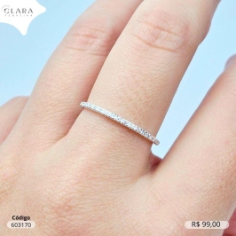 ANEL PRATA 925 APARADOR FIO MICROZIRCONIAS 2MM - 22/23