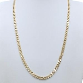 CORRENTE MASCULINA GRUMET DIAMANTADA 1X1 - 4MM