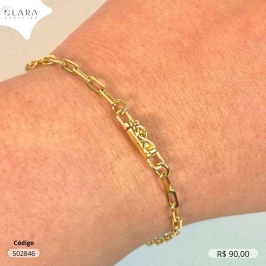 PULSEIRA CARTIER C/ FECHO CANHÃO - 3MM - 21CM