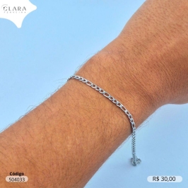 PULSEIRA GRUMET 3X1 - 4MM - 21CM - Aço