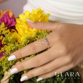 ANEL LISO MANUSCRITO LOVE  - Banho de Prata