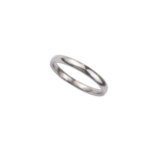 ANEL ALIANÇA AÇO INOX ANATÔMICA ABAULADA 3MM - Número 18/19