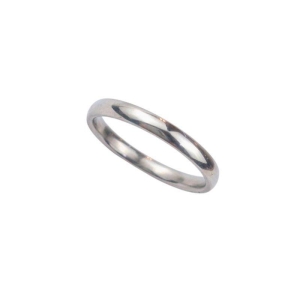 ANEL ALIANÇA AÇO INOX ANATÔMICA ABAULADA 3MM - Número 24/25