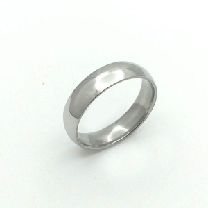 ANEL ALIANÇA AÇO INOX ANATÔMICA ABAULADA 6MM - Número 30/31