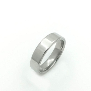 ANEL ALIANÇA AÇO INOX ANATÔMICA RETA 6MM - Número 18/19