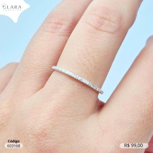 ANEL PRATA 925 APARADOR FIO MICROZIRCONIAS 2MM - 18/19