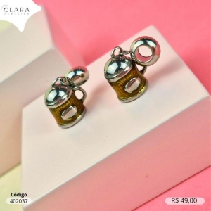 BERLOQUE PENDURADO CANECA DE CHOOP RESONADA - 11MM - Aço