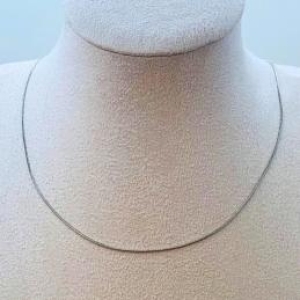 CORRENTE AÇO RABO DE RATO 0,9MM - 45CM