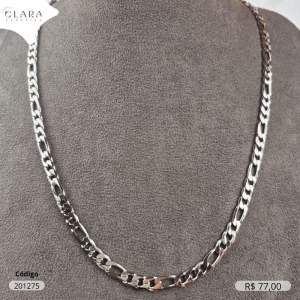 CORRENTE GRUMET 3X1  - 6MM - 70CM - Aço