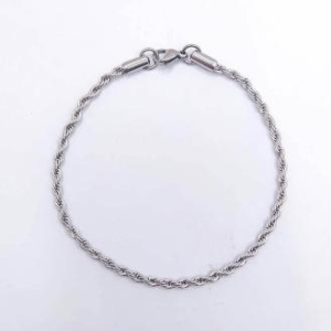 PULSEIRA AÇO CORDÃO BAIANO 3MM - 21CM