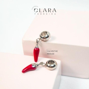 BERLOQUE PEDURADO PIMENTA RESINADA - 6MM - Aço