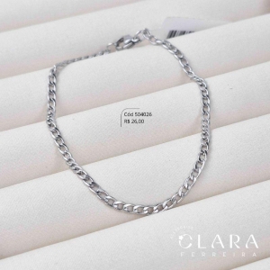 PULSEIRA GRUMET 1X1 - 3MM - 21CM - Aço
