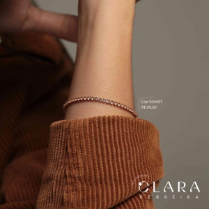 PULSEIRA RIVIERA ROSE - 3MM - 17CM - Dourado