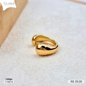 BRINCO PIERCING FAKE GOTA LISO - 5MM - Dourado