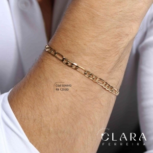 PULSEIRA GRUMET 3X1 - 3MM - 19CM - Dourado