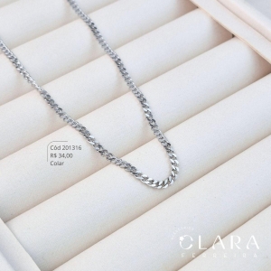 CORRENTE GRUMET 1X1 - 3MM - 60CM - Aço