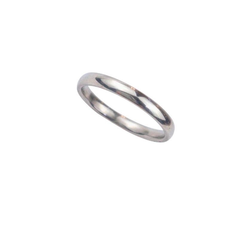 ANEL ALIANÇA AÇO INOX ANATÔMICA ABAULADA 3MM - Número 12/13