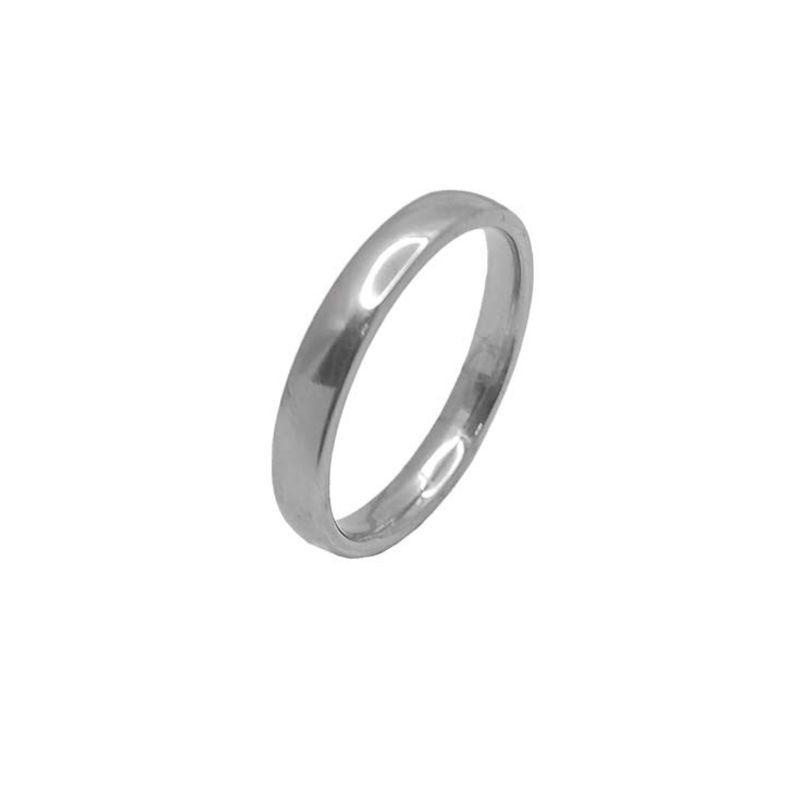 ANEL ALIANÇA AÇO INOX ANATÔMICA ABAULADA 4,5MM - Número 12/13