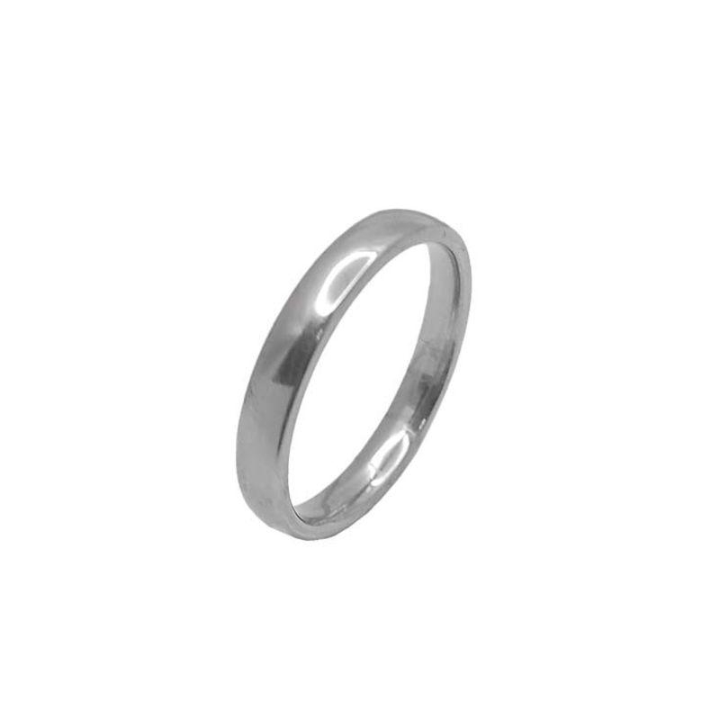 ANEL ALIANÇA AÇO INOX ANATÔMICA ABAULADA 4,5MM - Número 32/33