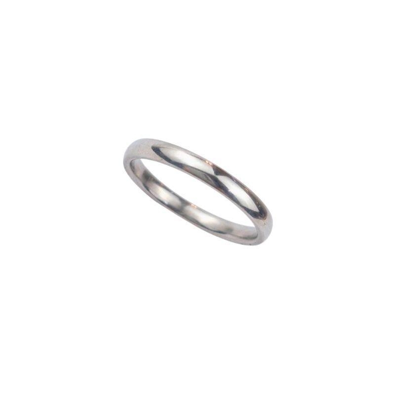 ANEL ALIANÇA AÇO INOX ANATÔMICA ABAULADA 3MM - Número 14/15