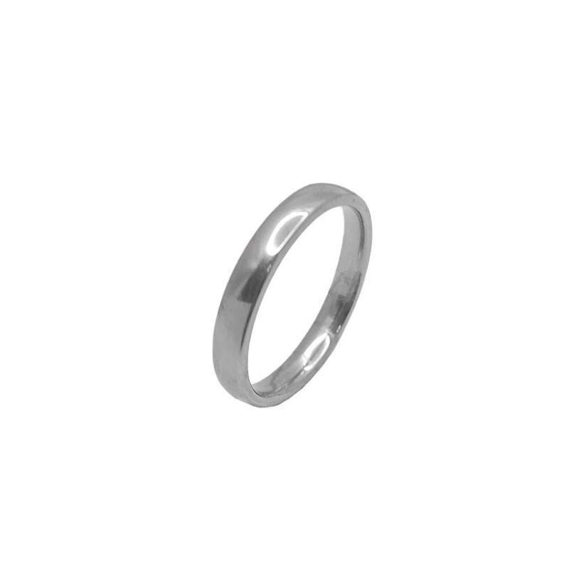 ANEL ALIANÇA AÇO INOX ANATÔMICA ABAULADA 4,5MM - Número 14/15