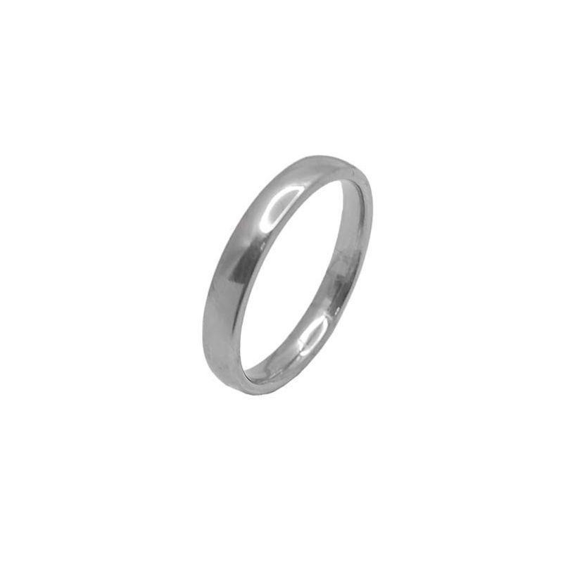 ANEL ALIANÇA AÇO INOX ANATÔMICA ABAULADA 4,5MM - Número 20/21