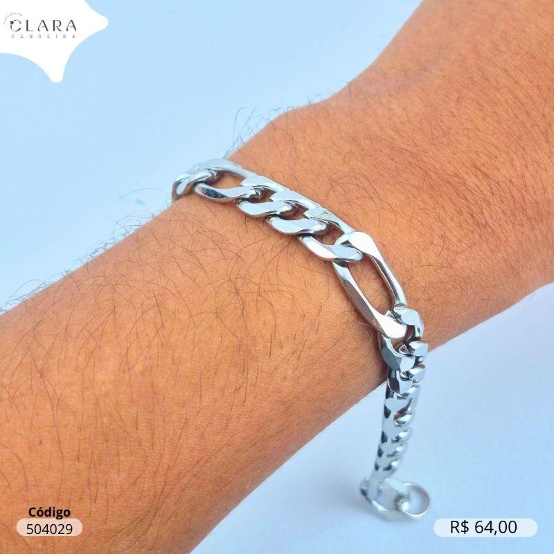 PULSEIRA GRUMET 3X1 - 9MM - 21CM - Aço