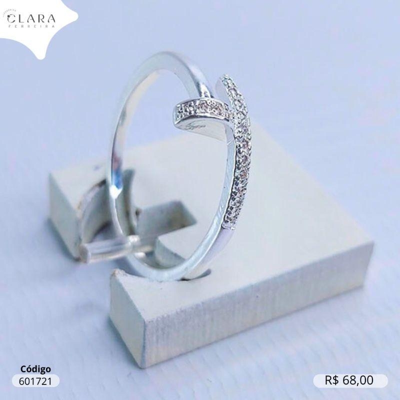 ANEL PREGO MICROZIRCONIA 2MM - BANHO DE PRATA