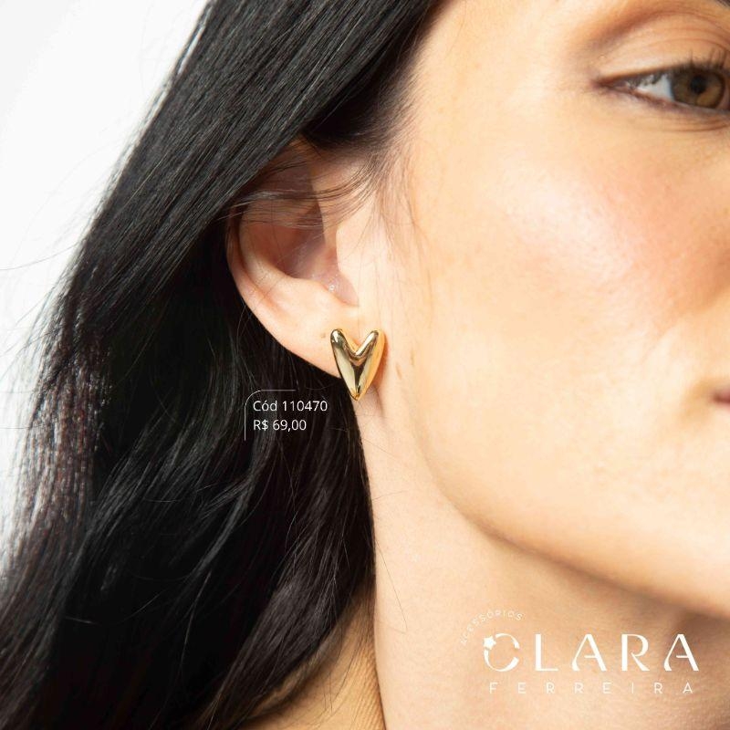 BRINCO CORAÇÃO LISO - 15MM - EDIÇÃO LIMITADA  - Dourado