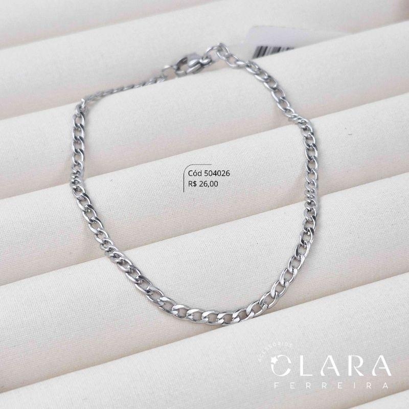 PULSEIRA GRUMET 1X1 - 3MM - 21CM - Aço