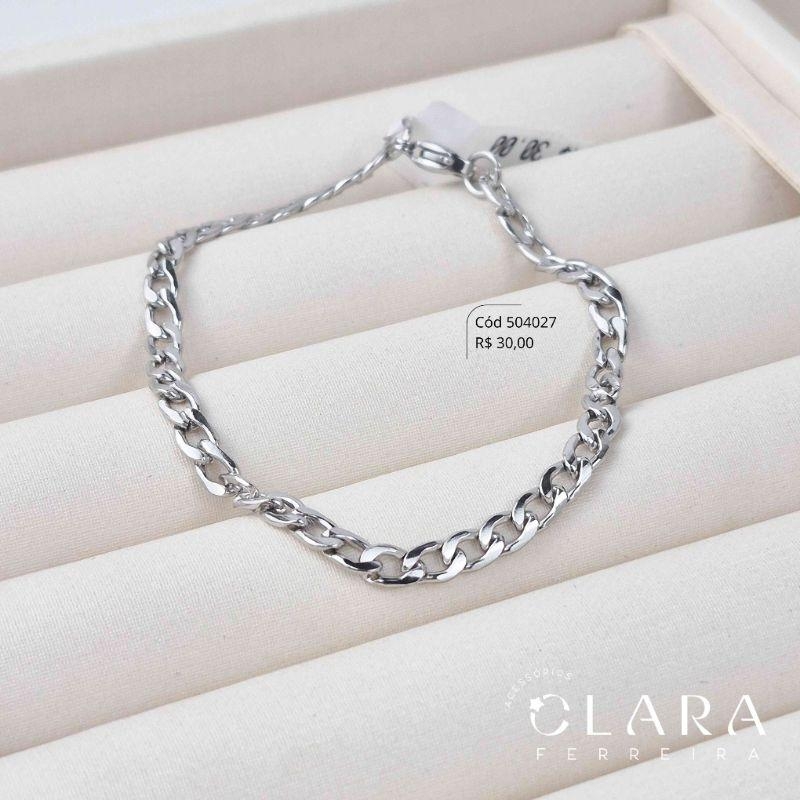 PULSEIRA GRUMET 1x1 - 4MM - 21CM - Aço