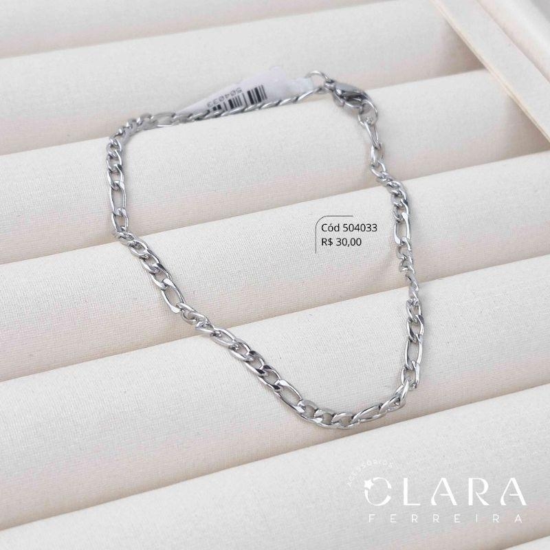 PULSEIRA GRUMET 3X1 - 4MM - 21CM - Aço