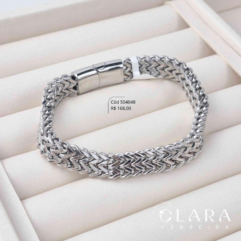 PULSEIRA GRUMET DUPLA 1X1 - 5X5 - 21CM - Aço