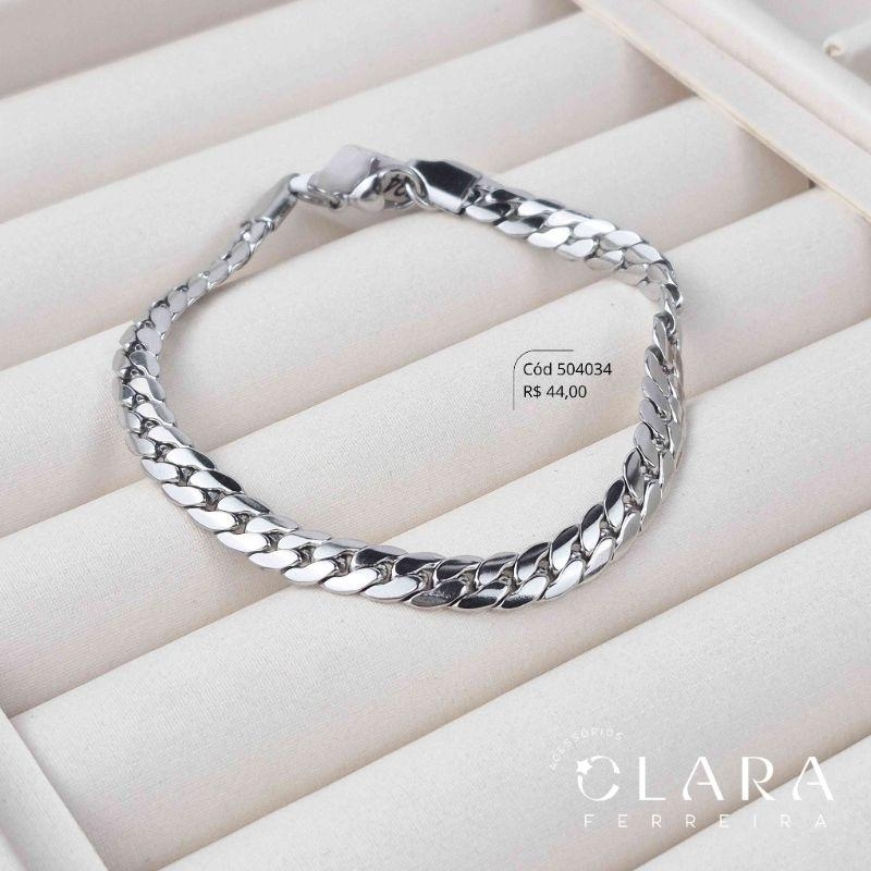 PULSEIRA GRUMET FECHADO 1X1 - 6MM - 21CM - Aço