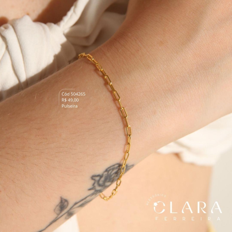 PULSEIRA CARTIER - 2MM - 17CM - Dourado
