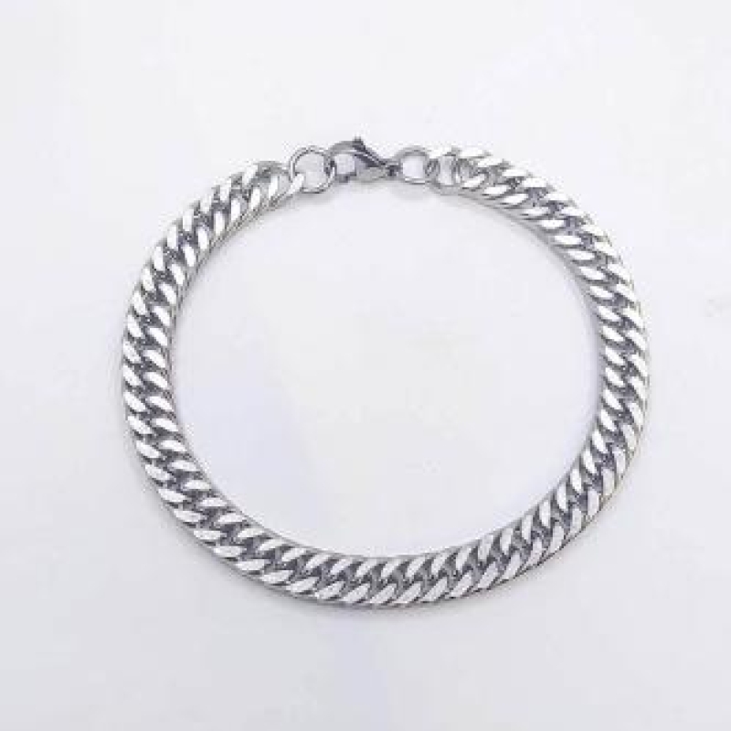 PULSEIRA AÇO GRUMET MARTELADA 1X1 7MM - 21CM