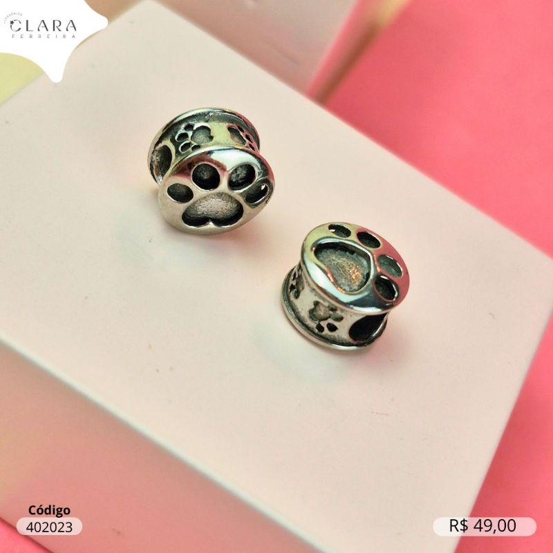 BERLOQUE SEPARTADOR  PATINHA DE CACHORRO E LATERAL C/ PATINHAS DE CACHORRO   - 10X7MM - Aço