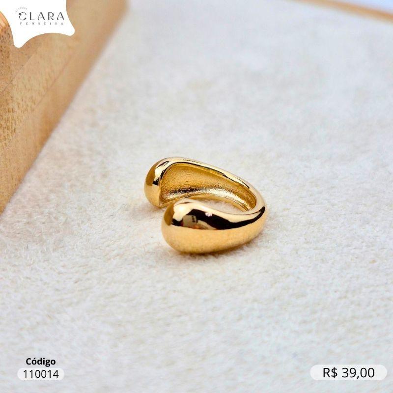 BRINCO PIERCING FAKE GOTA LISO - 5MM - Dourado