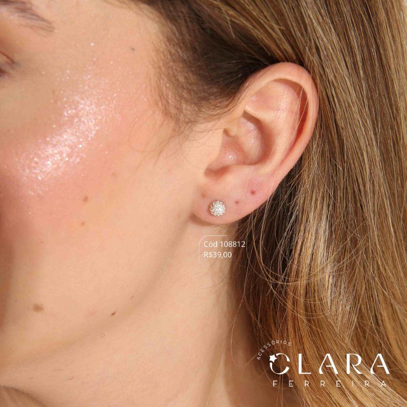 BRINCO CHUVEIRINHO REDONDO  - 5MM - Banho de Prata