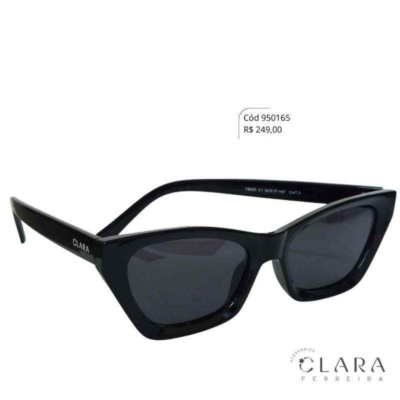 Óculos Solar GATINHO PRETO - INSPIRAÇÃO PRADA - Lente Anti-impacto Polarizada - T8005-C1