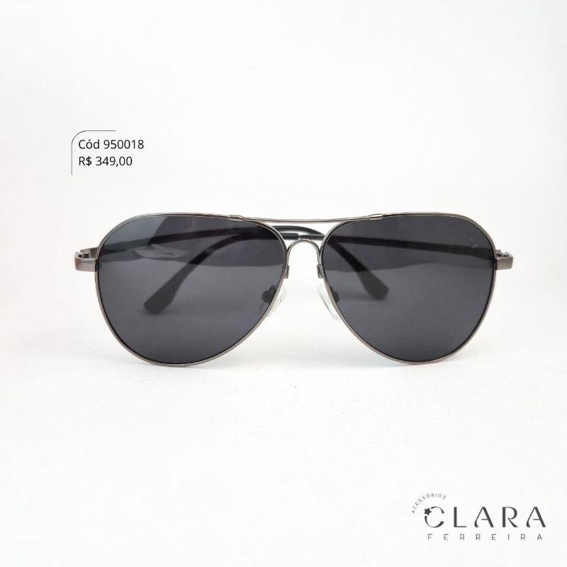 Óculos Solar MASCULINO AVIADOR ARMAÇÃO EM METAL - INSPIRAÇÃO RAY-BAN - Lente Resina Polarizada - SZ4308P-C4