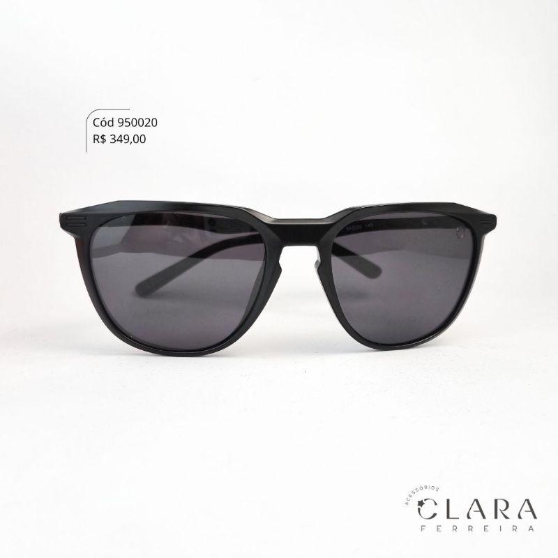 Óculos Solar MASCULINO REDONDO PRETO - INSPIRAÇÃO RAY-BAN - Lente Anti-impacto Polarizada - YZ4213P-C1