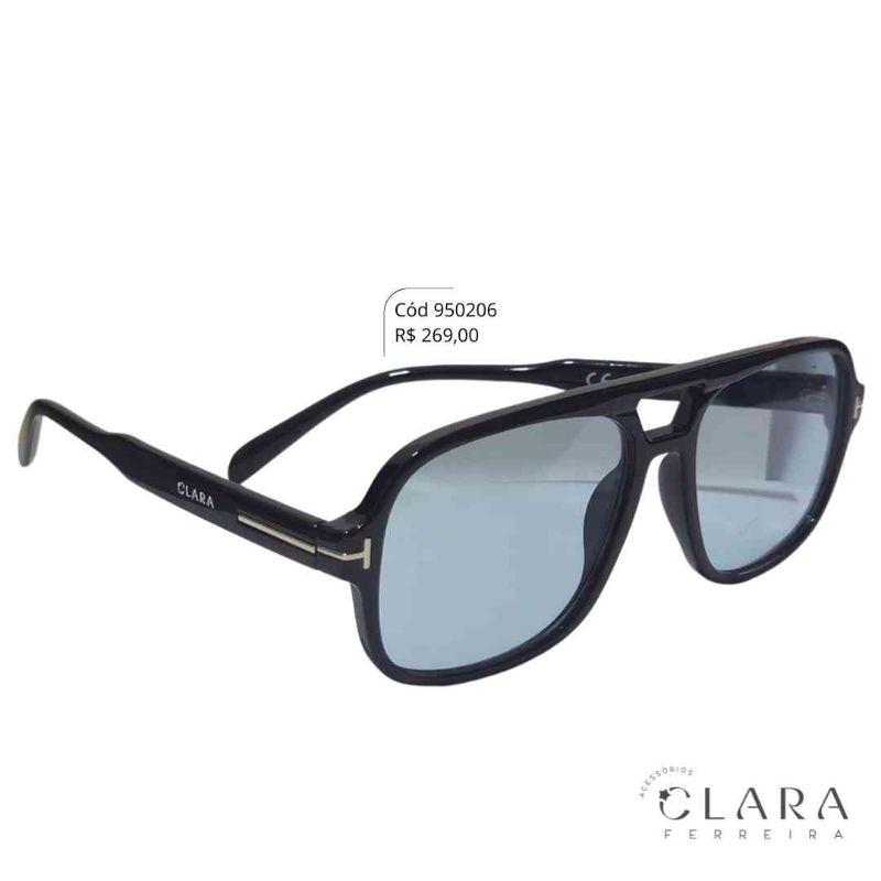 Óculos Solar QUADRADO PRETO - INSPIRAÇÃO TOM FORD - Lente Resina - OM50573S-C6