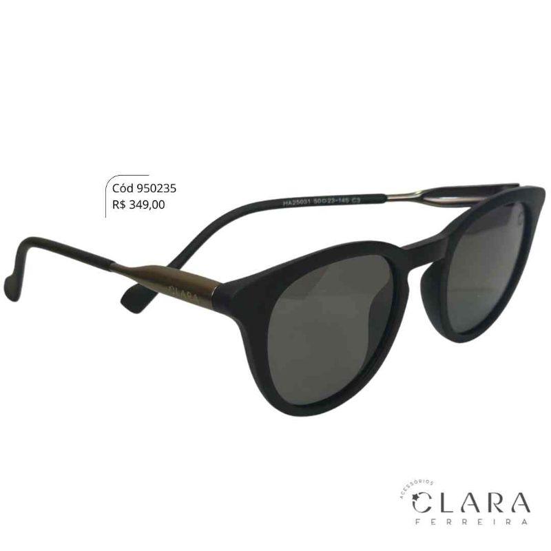 Óculos Solar REDONDO PRETO - RAY-BAN - Lente Anti-impacto Polarizada - HA25031-C3