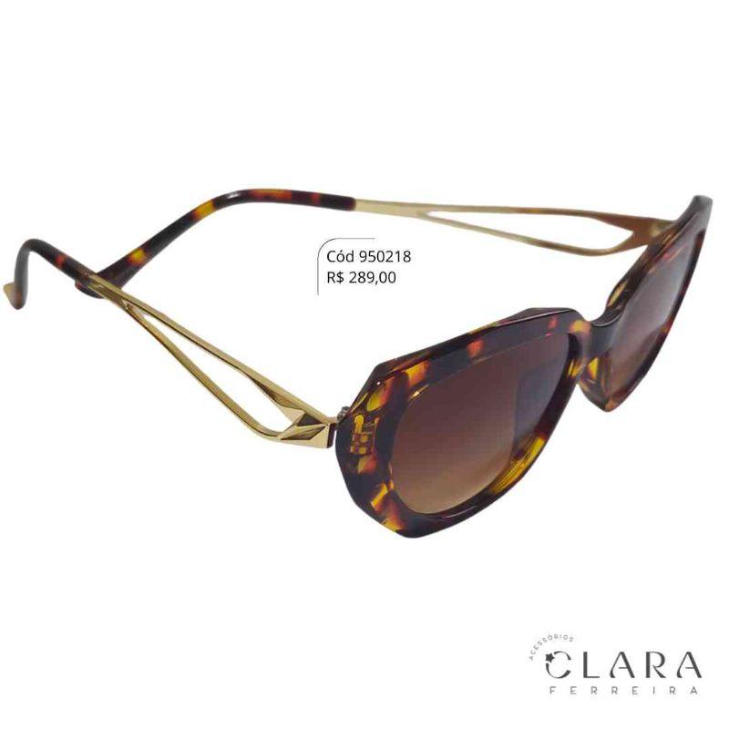 Óculos Solar RETRO ONÇA MARROM - INSPIRAÇÃO TIFFANY  - Lente Resina - CY59102-C3