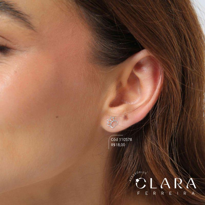 BRINCO INFANTIL PATINHA LISA VAZADA - CLARINHA KIDS - 7MM - PEÇA EXCLUSIVA - Banho de Prata