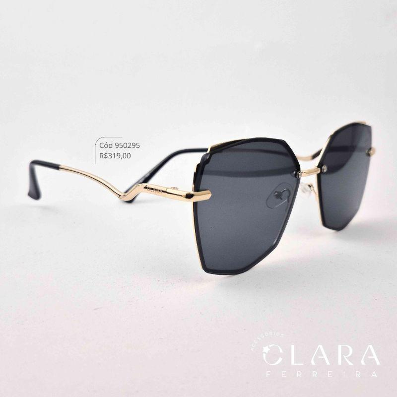 Óculos Solar GATINHO ARMAÇÃO EM METAL - INSPIRAÇÃO VOGUE - Lente Resina - HT09590-C1