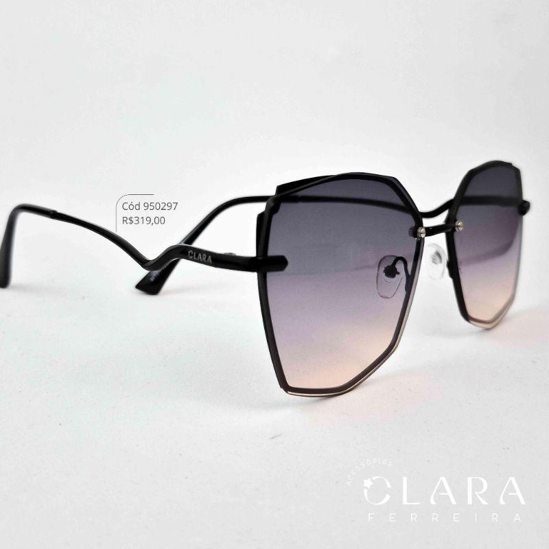 Óculos Solar GATINHO ARMAÇÃO EM METAL - INSPIRAÇÃO VOGUE - Lente Resina - HT09590-C4